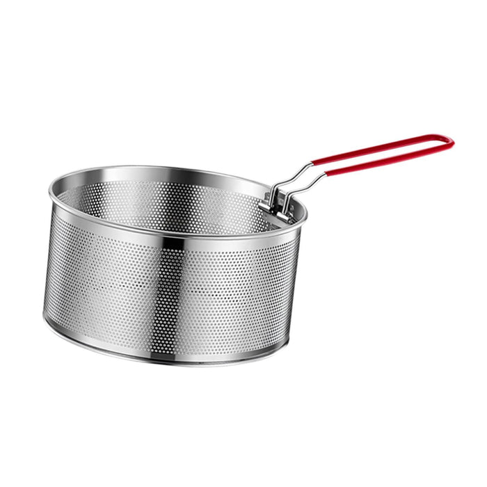 Stainless Steel Fry Basket Deep Frying for Chicken Wing French Fries Serving 20cm