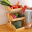 Bamboo Fruit Basket Pantry Shelves Vegetable Bread Basket for Pantry Kitchen 3 layer