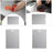 Stainless Steel Cutting Board Kitchen Bread Cutting Mat Rapids Thawing Plate 25cmx15cm