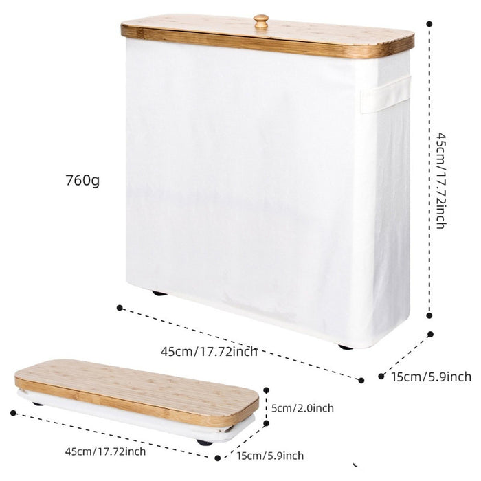 Toilet Paper Storage Basket Clothes Hamper Tissue Bin Toilet Paper Organizer beige