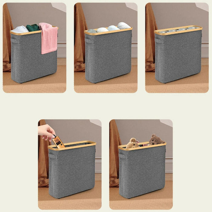 Toilet Paper Storage Basket Clothes Hamper Tissue Bin Toilet Paper Organizer gray