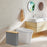 Toilet Paper Storage Basket Clothes Hamper Tissue Bin Toilet Paper Organizer gray