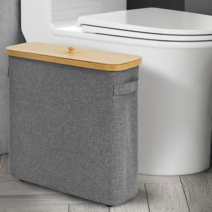 Toilet Paper Storage Basket Clothes Hamper Tissue Bin Toilet Paper Organizer gray