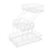 Crofta 3 Tier Countertop Fruit Basket Iron Fruit Holder for Potatoes Produce Onions White