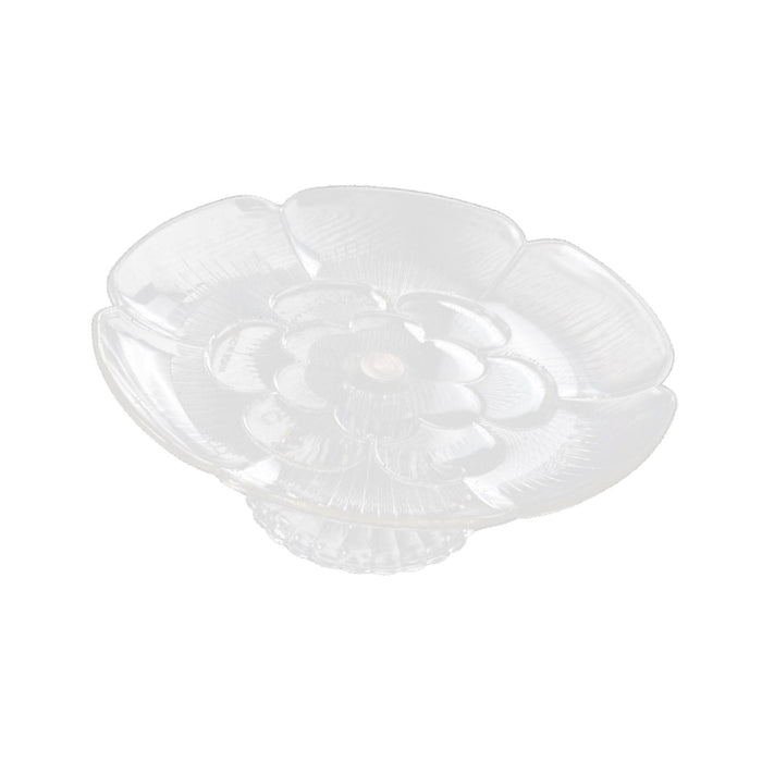 Clear Fruit Plate Organizer Food Storage Dish Dessert Display Plate for Home 15cm