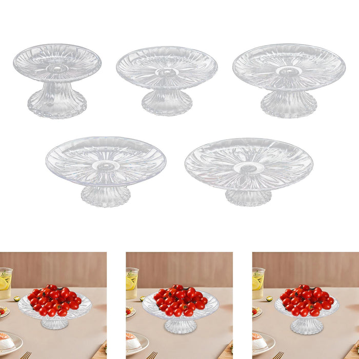 Pedestal Fruit Plate Decorative Multipurpose Serving Tray for Home Countetop 15cm