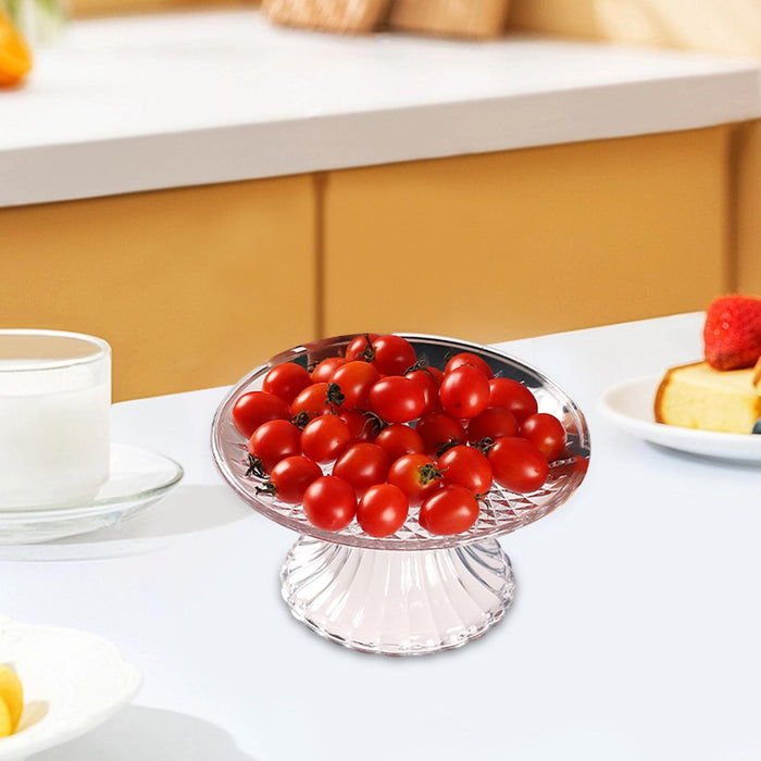 Pedestal Fruit Plate Decorative Multipurpose Serving Tray for Home Countetop 15cm