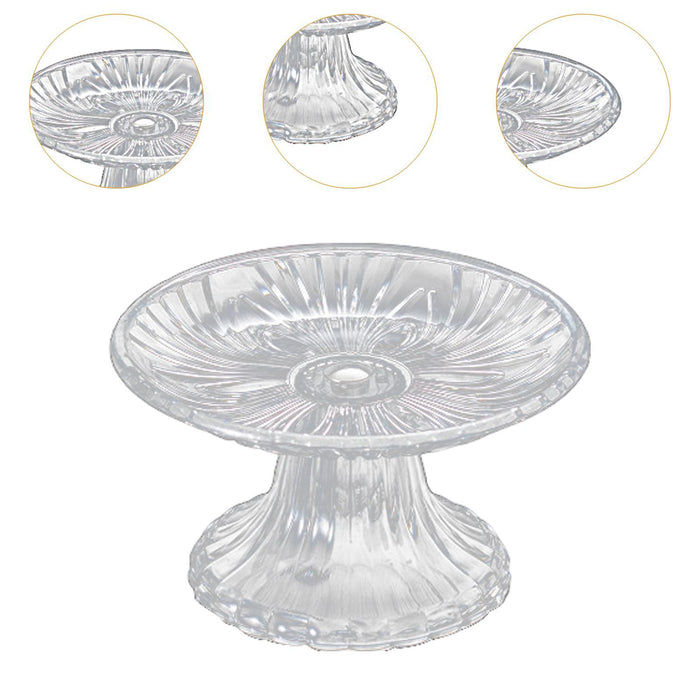 Pedestal Fruit Plate Decorative Multipurpose Serving Tray for Home Countetop 15cm