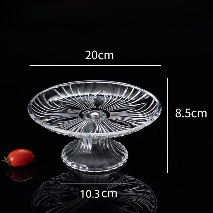 Pedestal Fruit Plate Decorative Multipurpose Serving Tray for Home Countetop 20cm