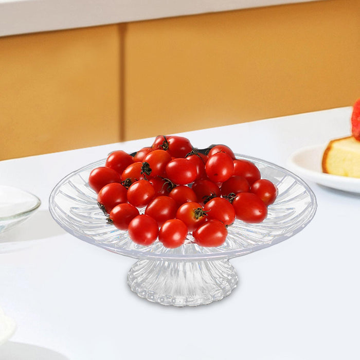 Pedestal Fruit Plate Decorative Multipurpose Serving Tray for Home Countetop 30cm