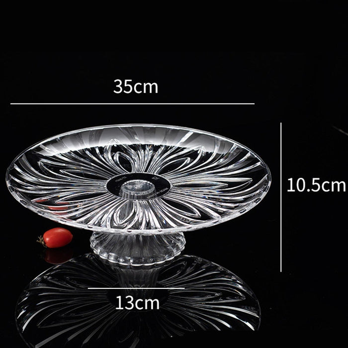 Pedestal Fruit Plate Decorative Multipurpose Serving Tray for Home Countetop 35cm