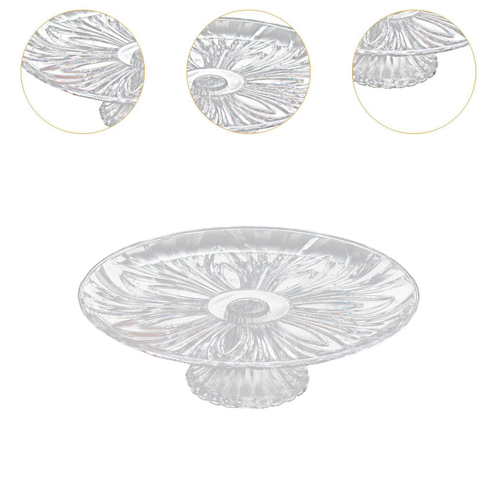 Pedestal Fruit Plate Decorative Multipurpose Serving Tray for Home Countetop 35cm