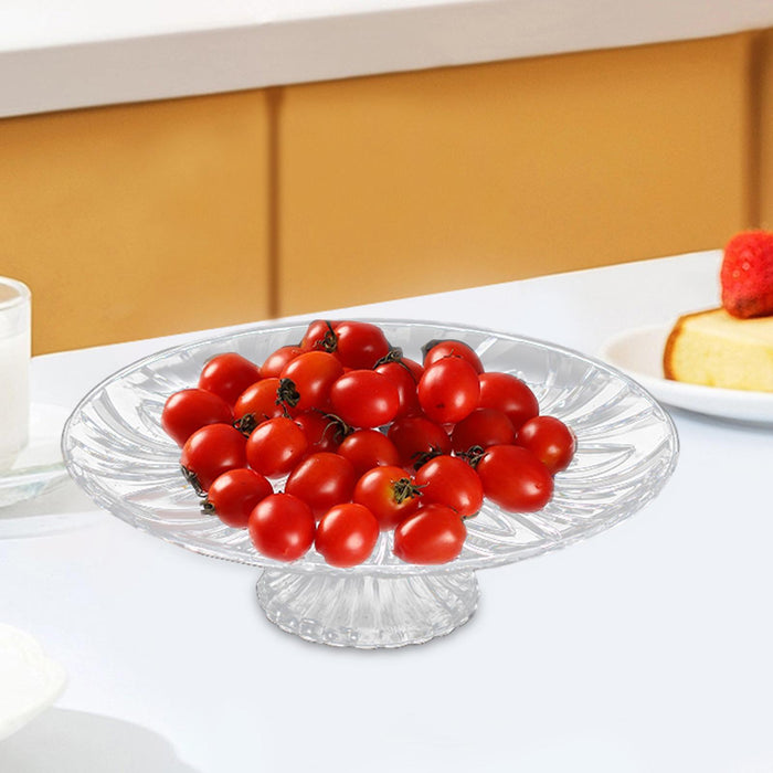 Pedestal Fruit Plate Decorative Multipurpose Serving Tray for Home Countetop 35cm