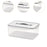 Food Storage Box with Draining Board Portable Sealing for Home Cabinet Bread 4.5L