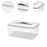 Food Storage Box with Draining Board Portable Sealing for Home Cabinet Bread 14.5L