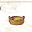 Serving Tray with Handles Round Decorative Tray for Coffee Table Table Decor 24x24x6.5cm