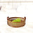 Serving Tray with Handles Round Decorative Tray for Coffee Table Table Decor 29x29x6.5cm