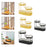 Cosmetic Rack Multi Layer Design Kitchen Storage Rack for Kitchen Countertop Large Gold