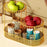 Cosmetic Rack Multi Layer Design Kitchen Storage Rack for Kitchen Countertop Small Gold