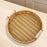 Woven Serving Tray Round Decorative Fruit Basket for Restaurant Party Picnic S