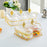 Dried Fruit Plate Appetizer Serving Tray for Living Room Holiday Dining Room 2 Grid Clear