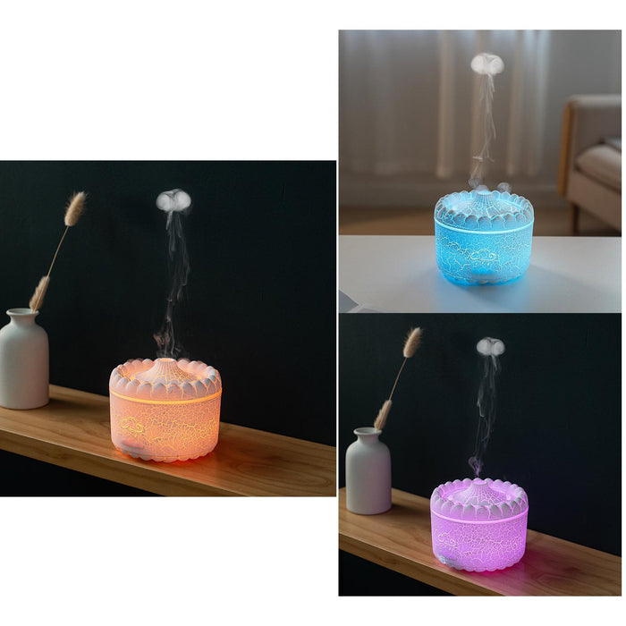 Air Humidifier Modern Essential Oil Aroma for Living Room Apartment white