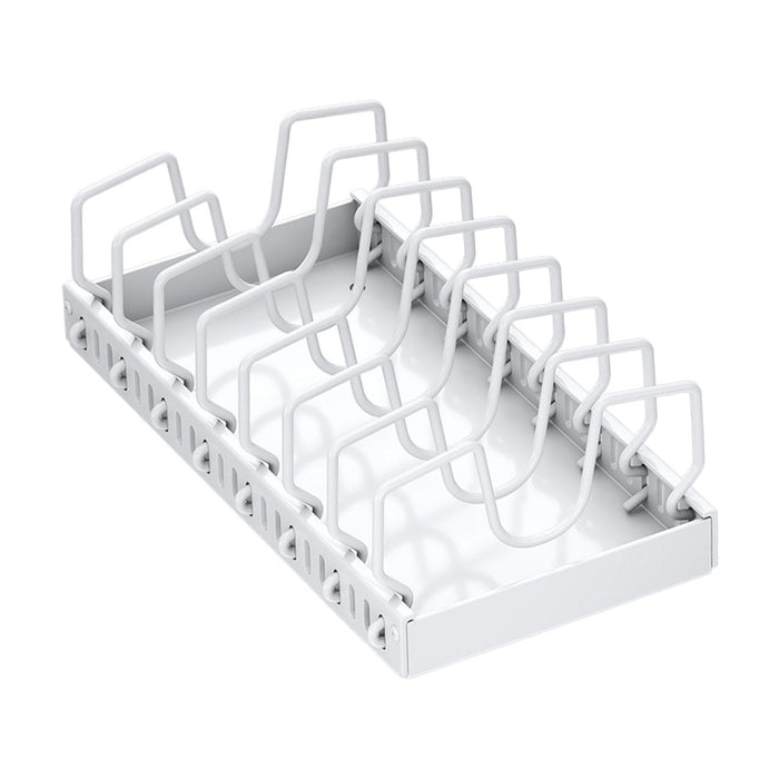 Pull Out Pot Rack Solid Cookware Storage Rack for Countertop Home Use Pantry Medium