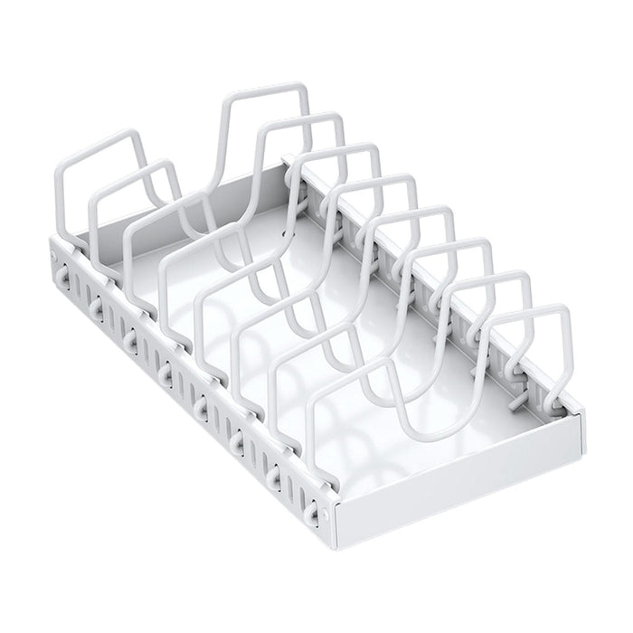 Pull Out Pot Rack Solid Cookware Storage Rack for Countertop Home Use Pantry Medium