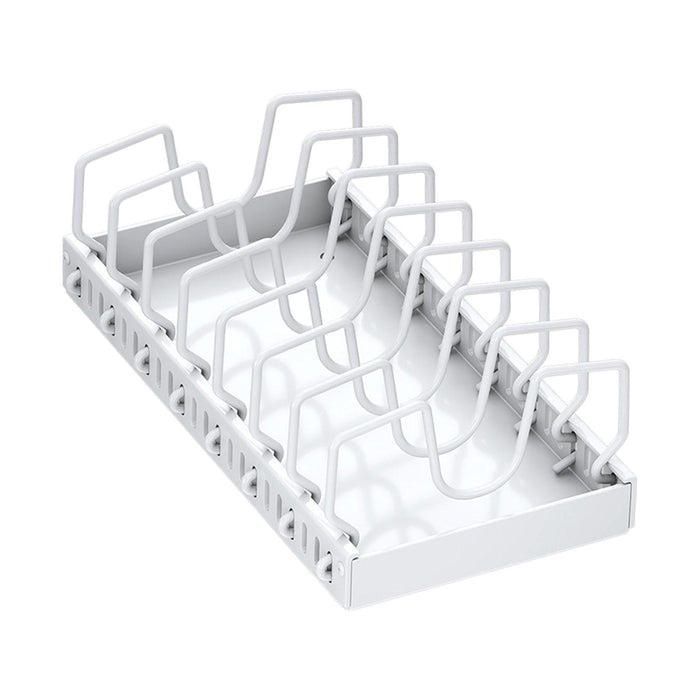 Pull Out Pot Rack Solid Cookware Storage Rack for Countertop Home Use Pantry Medium