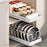 Pull Out Pot Rack Solid Cookware Storage Rack for Countertop Home Use Pantry Medium