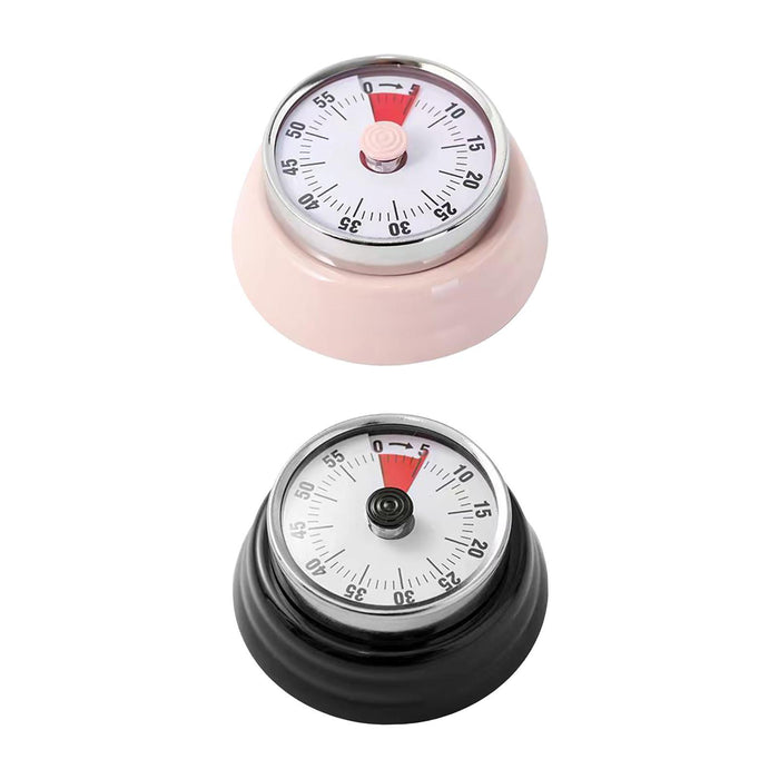 Visual Timer 60 Min Kitchen Alarm Clock Kitchen Timer for Study Reading Home Pink