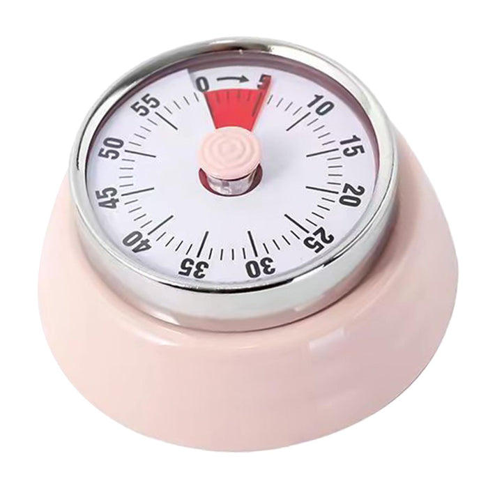 Visual Timer 60 Min Kitchen Alarm Clock Kitchen Timer for Study Reading Home Pink