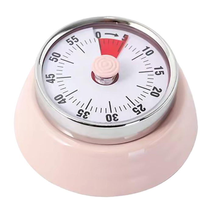 Visual Timer 60 Min Kitchen Alarm Clock Kitchen Timer for Study Reading Home Pink