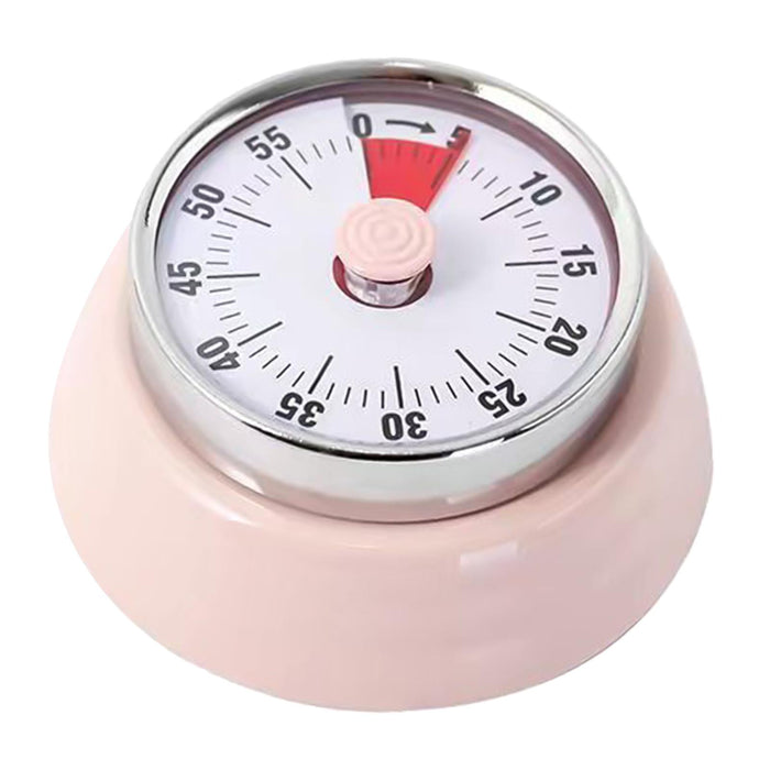 Visual Timer 60 Min Kitchen Alarm Clock Kitchen Timer for Study Reading Home Pink