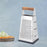 4 Sided Stainless Steel Box Grater Food Shredder for Cucumbers Cheese Ginger Wood Handle