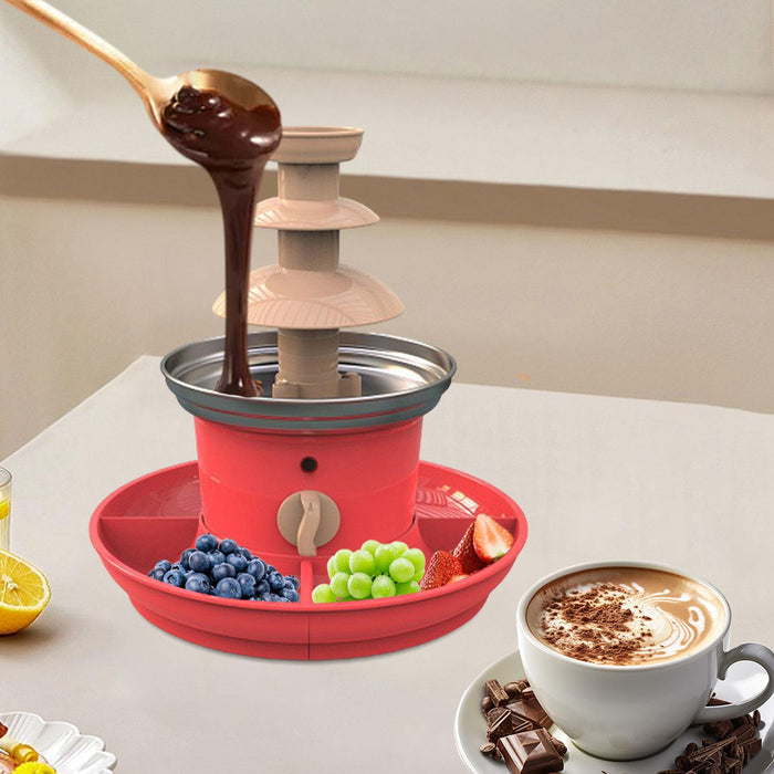 3 Tier Chocolate Fountain Machine Convenient for Wedding Holiday Celebration