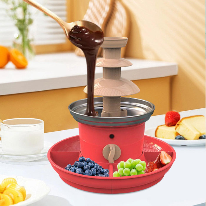 3 Tier Chocolate Fountain Machine Convenient for Wedding Holiday Celebration