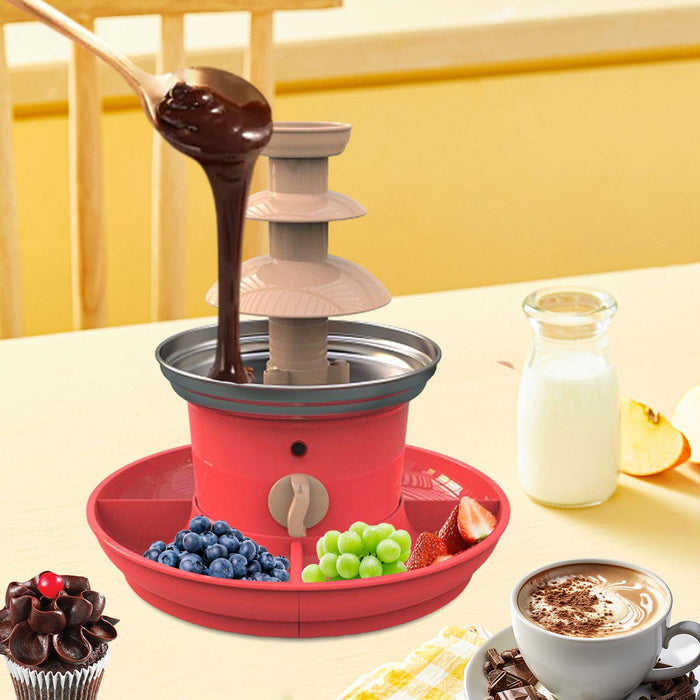 3 Tier Chocolate Fountain Machine Convenient for Wedding Holiday Celebration