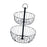 Iron 2 Tier Fruit Basket Stand Fruit Holder for Living Room Bathroom