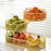 3 Layer Fruit Basket Multiuse Kitchen Countertop Rack for Bread Potato Onion gold