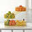 3 Layer Fruit Basket Multiuse Kitchen Countertop Rack for Bread Potato Onion gold