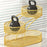 3 Layer Fruit Basket Multiuse Kitchen Countertop Rack for Bread Potato Onion gold