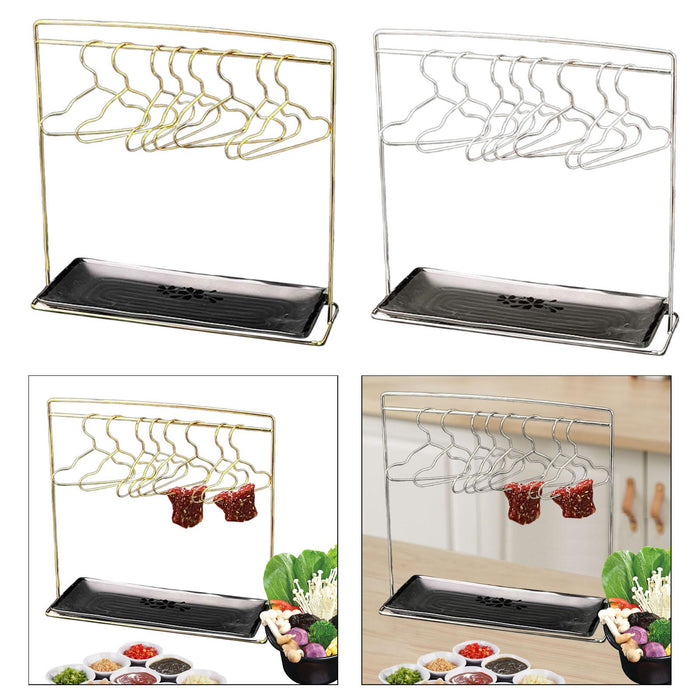 Stainless Steel Grill Racks Meat Roasting Grilling Stand for Kitchen Outdoor gold