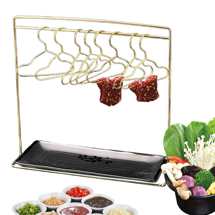 Stainless Steel Grill Racks Meat Roasting Grilling Stand for Kitchen Outdoor gold