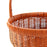 Imitation Rattan Picnic Basket Hand Woven Basket for Fruit Harvesting