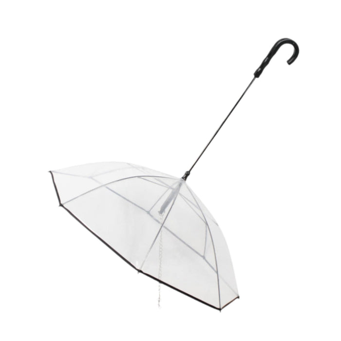 Pet Umbrella with Leash Practical Rainproof Multiuse for Pet Camping Walking