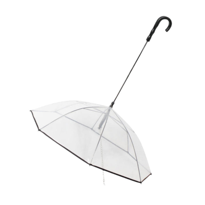 Pet Umbrella with Leash Practical Rainproof Multiuse for Pet Camping Walking