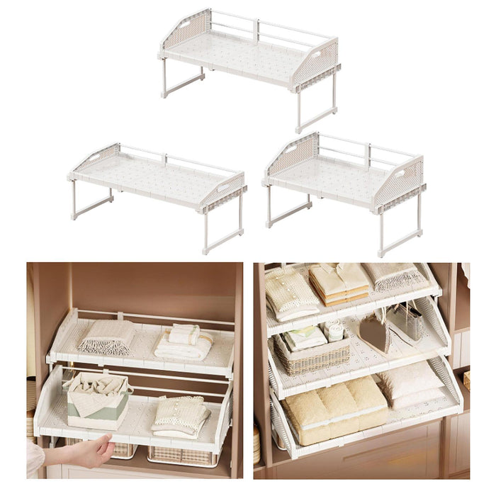 Pull Out Cabinet Organizer Divider Racks for Cabinet Under Table Dining Room Low guardrail M