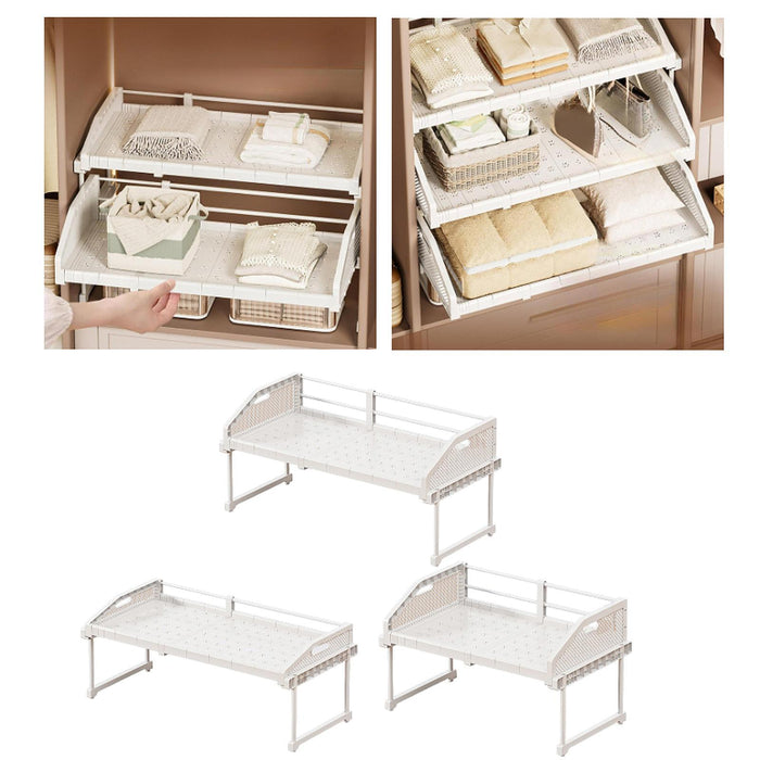 Pull Out Cabinet Organizer Divider Racks for Cabinet Under Table Dining Room Low guardrail M