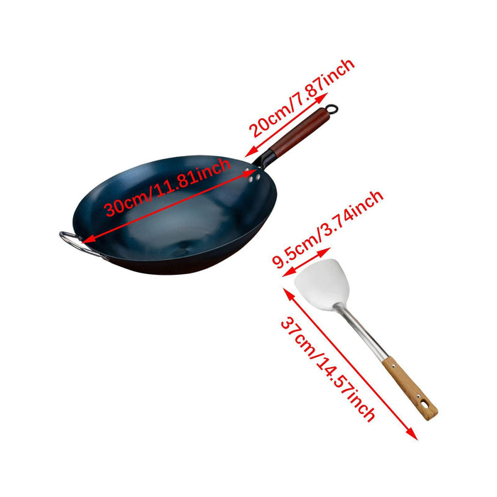 Wok Pan for Cooking Sautee Gas Cooking Wok Cookware General Pans Chinese Wok dia 30cm